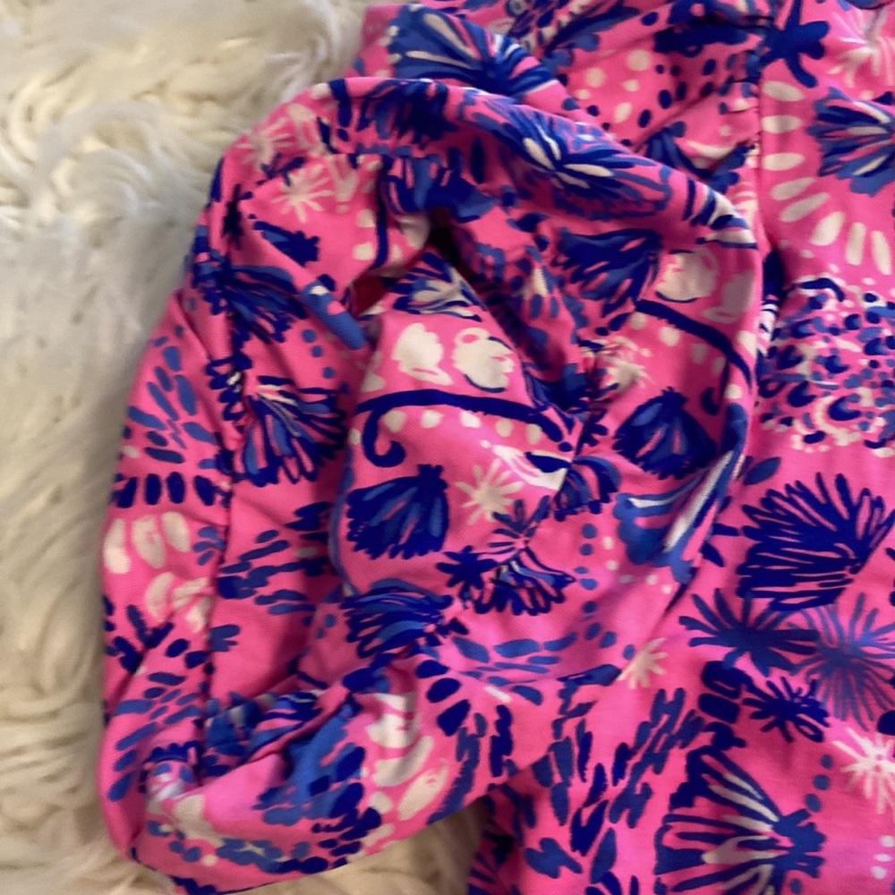 Lilly Pulitzer Maxi  Vibrant Pink and Blue Dress size XL BNWOT see all photos - Picture 12 of 16